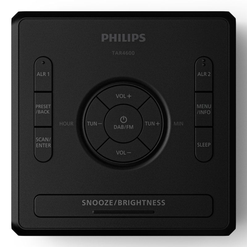 Philips TAR4600/10 alarm clock Digital alarm clock Black