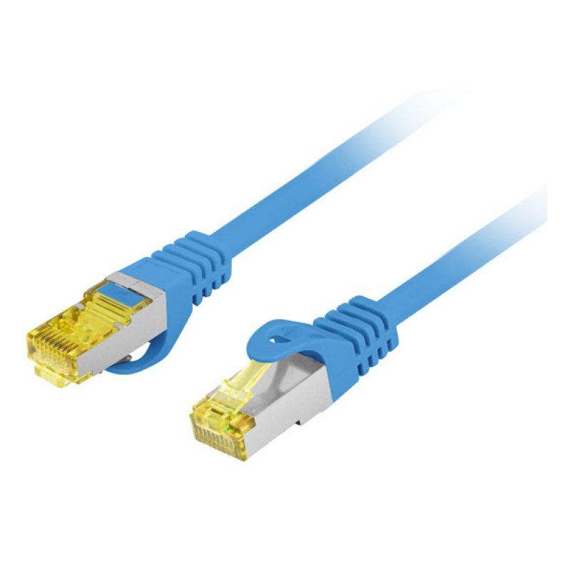 Lanberg PCF6A-10CU-0100-B networking cable Blue 1 m Cat6a S/FTP (S-STP)