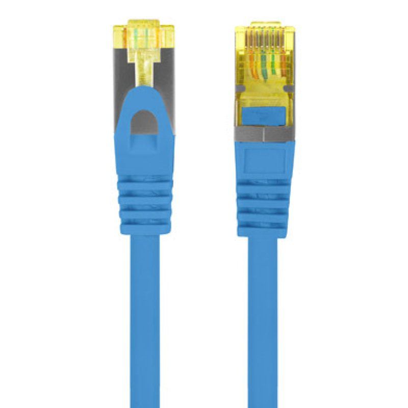Lanberg PCF6A-10CU-0100-B networking cable Blue 1 m Cat6a S/FTP (S-STP)