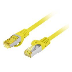 Lanberg PCF6A-10CU-0100-Y networking cable Yellow 1 m Cat6a S/FTP (S-STP)