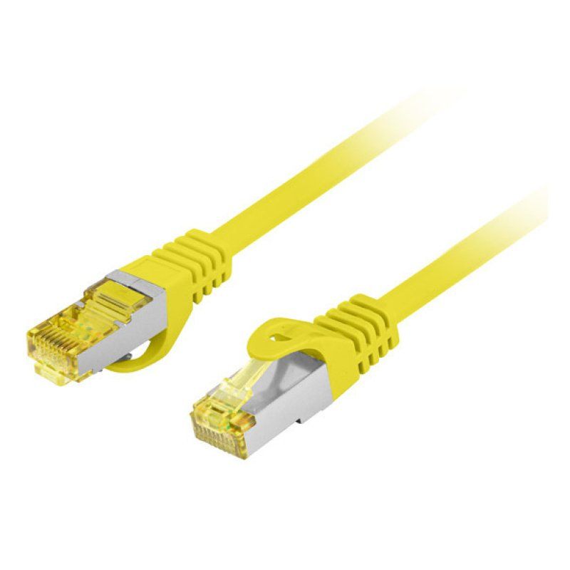 Lanberg PCF6A-10CU-0100-Y networking cable Yellow 1 m Cat6a S/FTP (S-STP)
