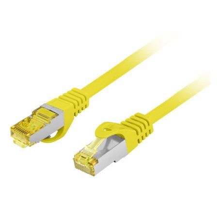 Lanberg PCF6A-10CU-0100-Y networking cable Yellow 1 m Cat6a S/FTP (S-STP)
