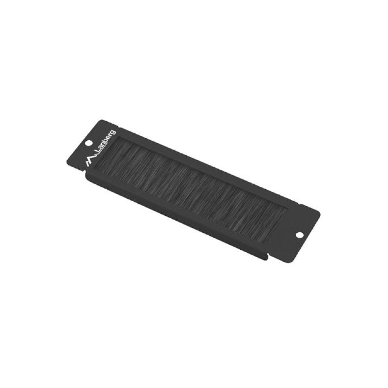 PANEL CEPILLO PASACABLES LANBERG PARA RACK 10" NEGRO