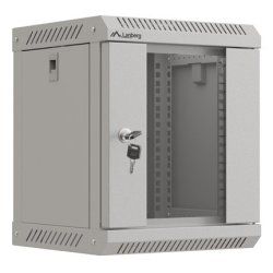 ARMARIO LANBERG MURAL RACK 10" 6U/300X300 FLAT PACK GRIS PUERTA CRISTAL