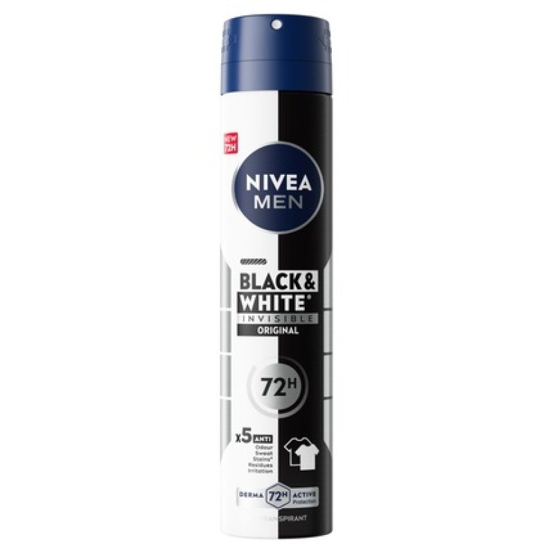Nivea Men Deodorant Spray Invisible For Black & White Anti Transpirant
