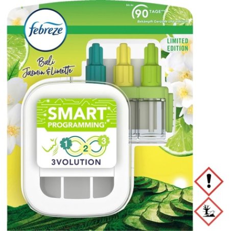 Febreze 3volution 20ml Bali Jasmine & Lime Scented Plug Starter Kit