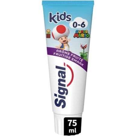Signal Super Mario Fruity Toothpaste for Children 0-6 Years 75ml