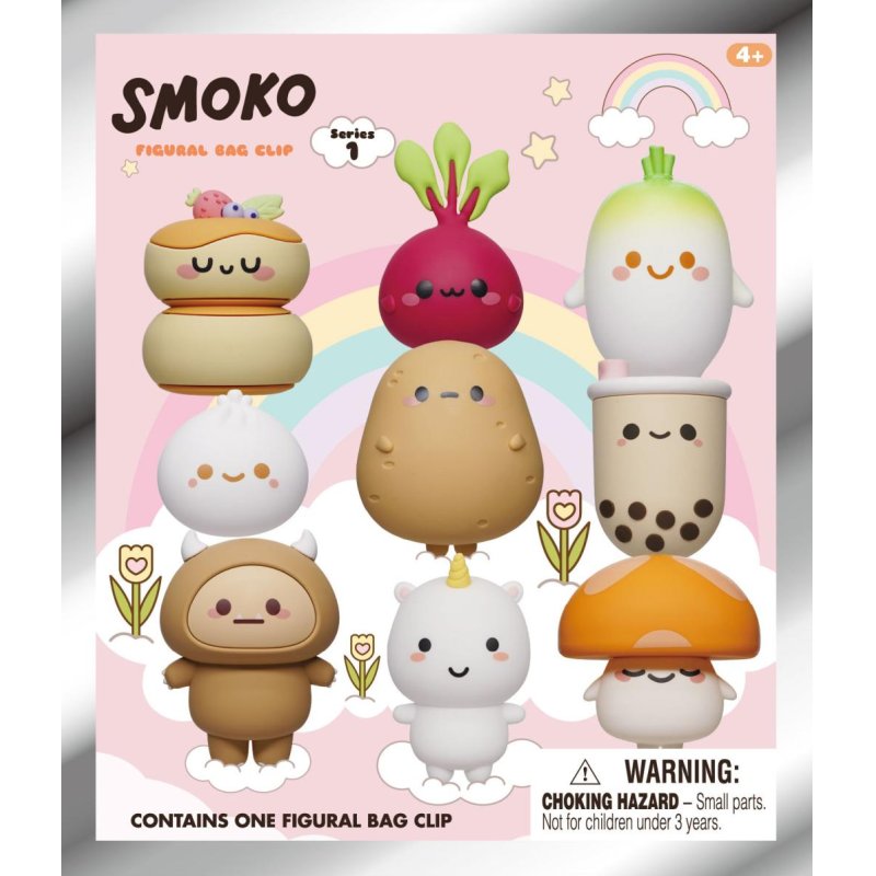 SMOKO - Series 1 - 3D Foam Bag Clip (Display 24 Pcs)