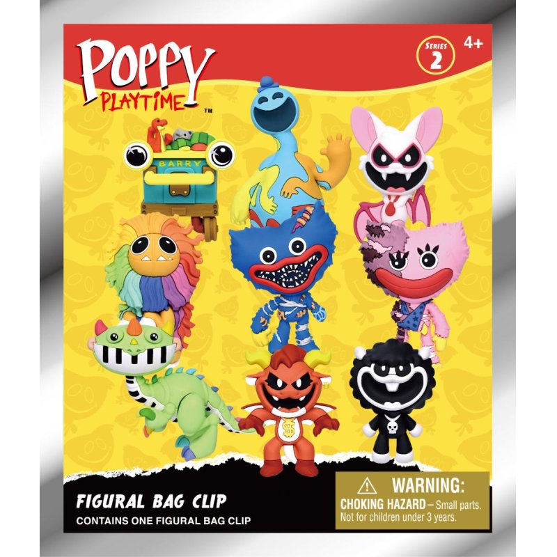 POPPY PLAYTIME - Series 2 - 3D Foam Bag Clip (Display 24 Pcs)