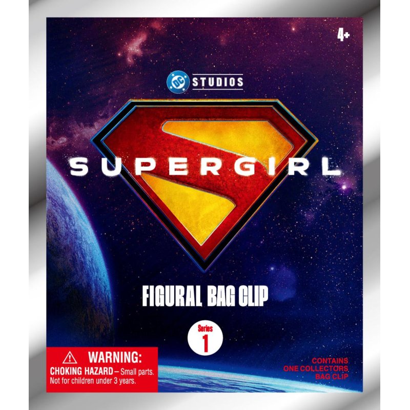 SUPER GIRL MOVIE - Series 1 - 3D Foam Bag Clip (Display 24 Pcs)