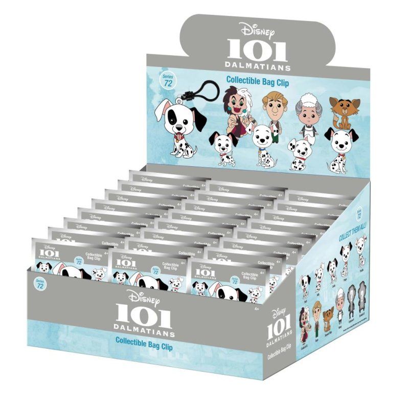 101 DALMATIENS - Series 72 - 3D Foam Bag Clip (Display 24 Pcs)