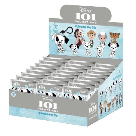 101 DALMATIENS - Series 72 - 3D Foam Bag Clip (Display 24 Pcs)