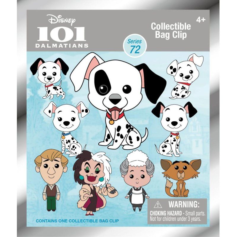101 DALMATIENS - Series 72 - 3D Foam Bag Clip (Display 24 Pcs)