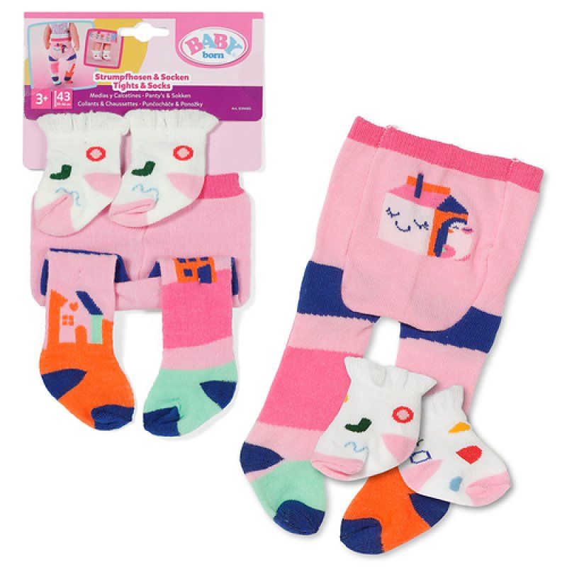 BABY born Tights & Socks 2 assorted 43cm Doll tights