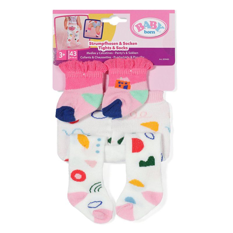 BABY born Tights & Socks 2 assorted 43cm Collant pour poupée