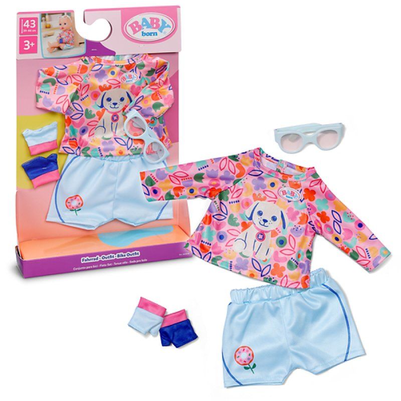 BABY born Bike Outfit 43cm Ensemble d'habits de poupée