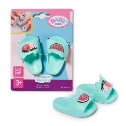 BABY born Slippers 3 assorted 43cm Chaussures de poupée
