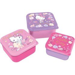 HELLO KITTY - Boîtes à Snack - 3 pcs