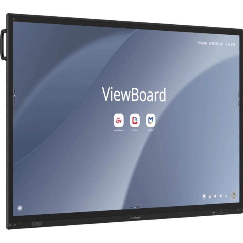 Viewsonic IFP7563-1C tableau blanc interactif 190,5 cm (75") 3840 x 2160 pixels Écran tactile Noir