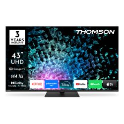 Thomson 43MG7C15 TV 109.2 cm (43") 4K Ultra HD Smart TV Wi-Fi Black 320 cd/m²
