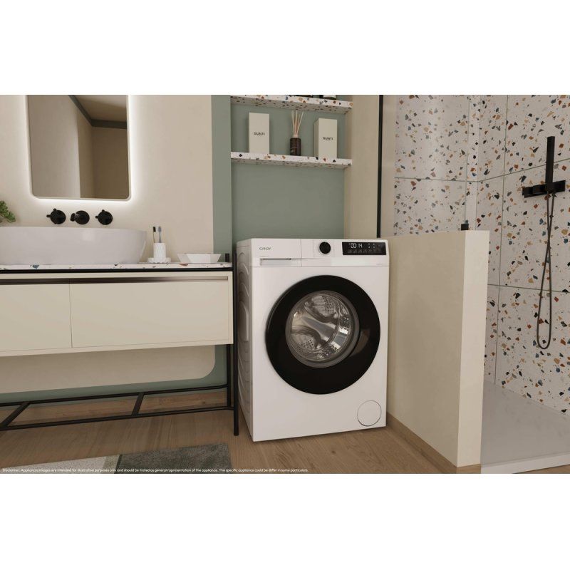 Candy GD 410B8-S machine à laver Charge avant 10 kg 1351 tr/min Blanc