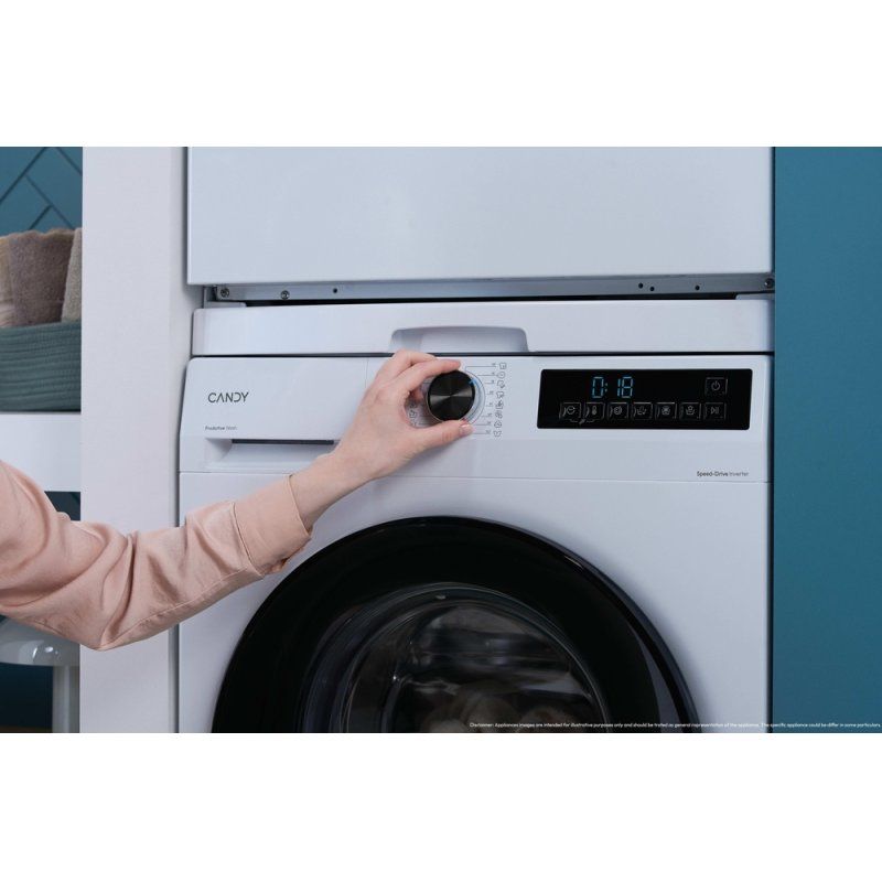 Candy GD 410B8-S machine à laver Charge avant 10 kg 1351 tr/min Blanc