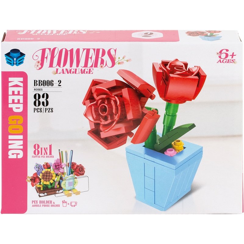 BRIQUES FLEURS ASS8 PRE8