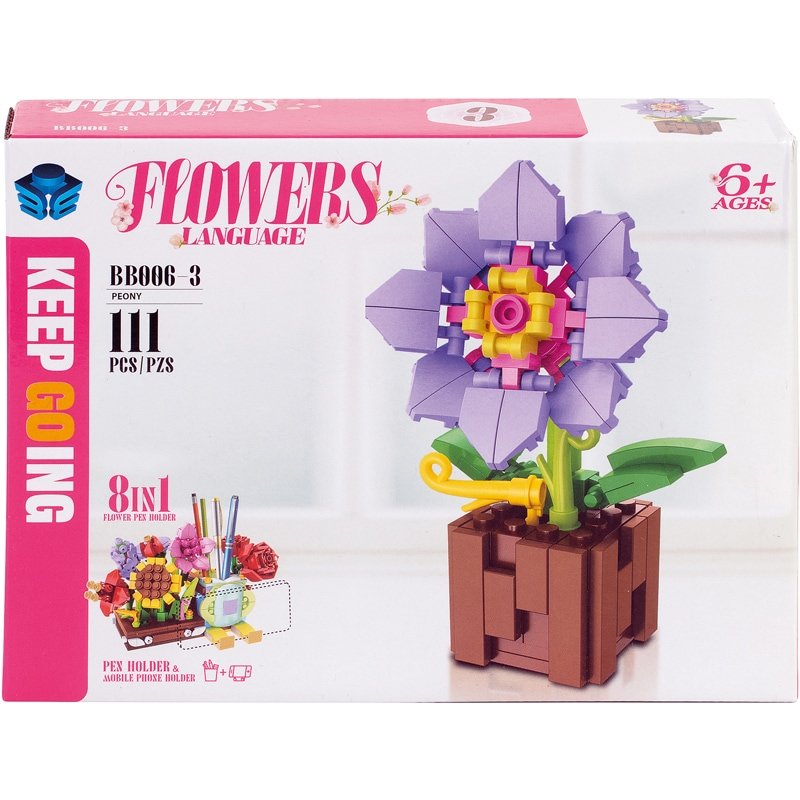 BRIQUES FLEURS ASS8 PRE8