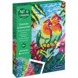 SentoSphère ART & CREATIONS CANEVAS A DIAMANTER - INSEPARABLES