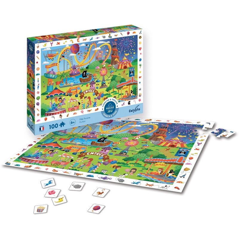 SentoSphère PUZZLE 100 pièces - Cherche et trouve - Fête Foraine