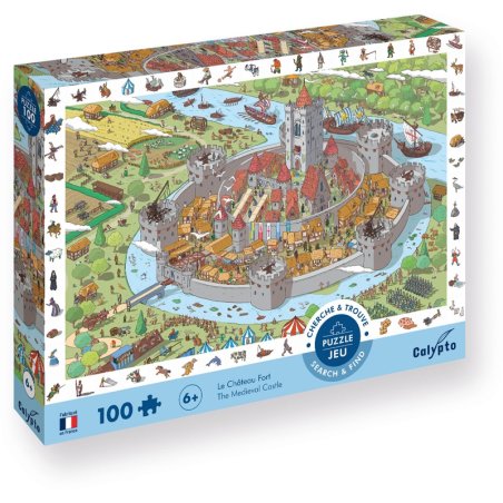 SentoSphère PUZZLE 100 pièces - Cherche et trouve - Le Château Fort