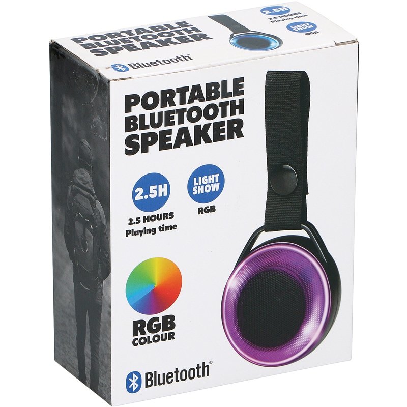 ENCEINTE PORTBL LED BLUETOOTH