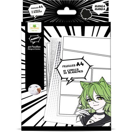 BLOC FEUILLES A4 MANGA
