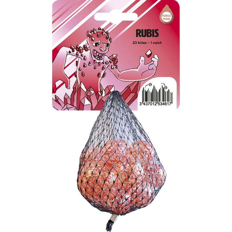 20 BILLES 1 CALOT RUBIS