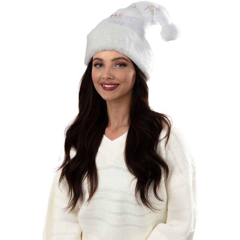 BONNET NOEL BLANC LUXE ADULTE