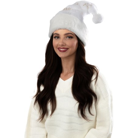 BONNET NOEL BLANC LUXE ADULTE