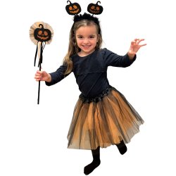 SET TUTU HALLOWEEN ORANGE