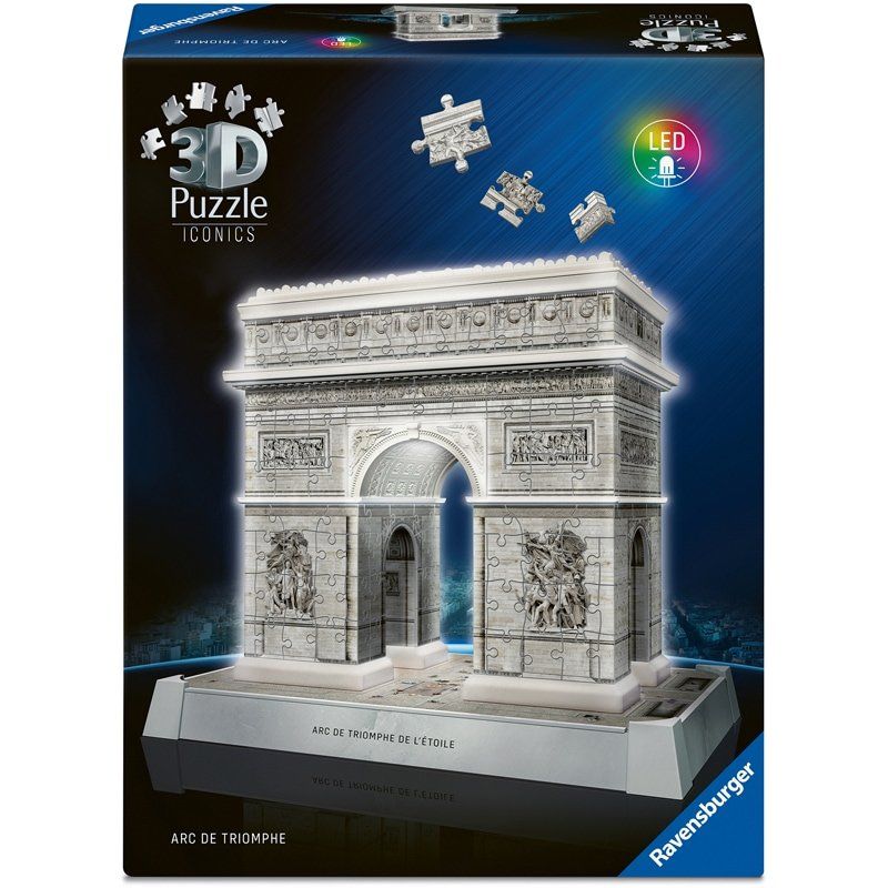 3D Puzzle Iconics: Triumphbogen Paris - mit Licht (216 Teile)