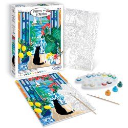 PALETTE ART CHAT A FENETRE