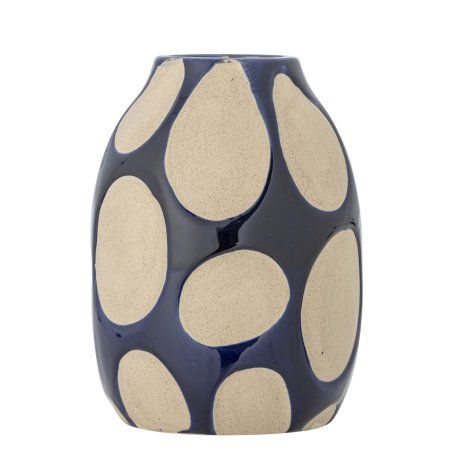 Bloomingville - Bashir Vase - Blue - Stoneware