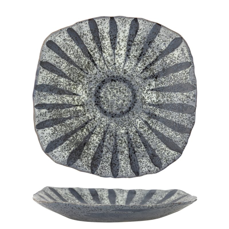 Creative Collection - Ramie Serving Plate - Grey - Stoneware