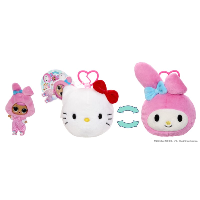 L.O.L. Surprise! Loves Hello Kitty Reversible Plush Surprise