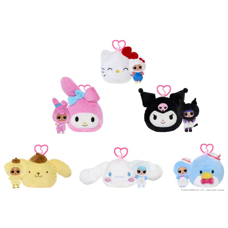 L.O.L. Surprise Loves Hello Kitty Reversible Plush (sortierter Artikel, eine Figur)