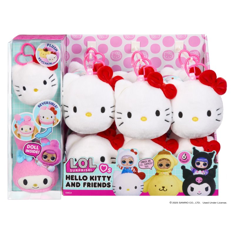 L.O.L. Surprise! Loves Hello Kitty Reversible Plush Surprise