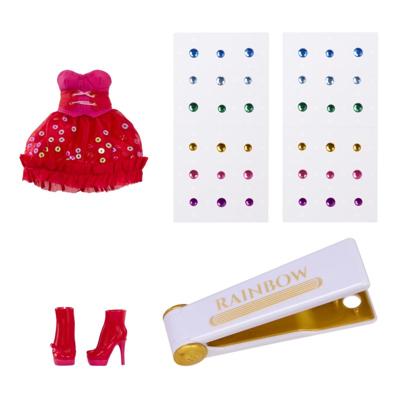 Rainbow High Be Dazzling Fashion Dolls- Vivienne Rouge (Red)