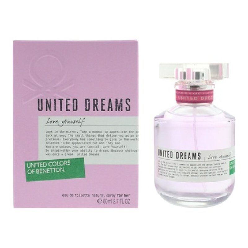 Benetton United Dreams Love Yourself Eau De Toilette 80ml Women Spray