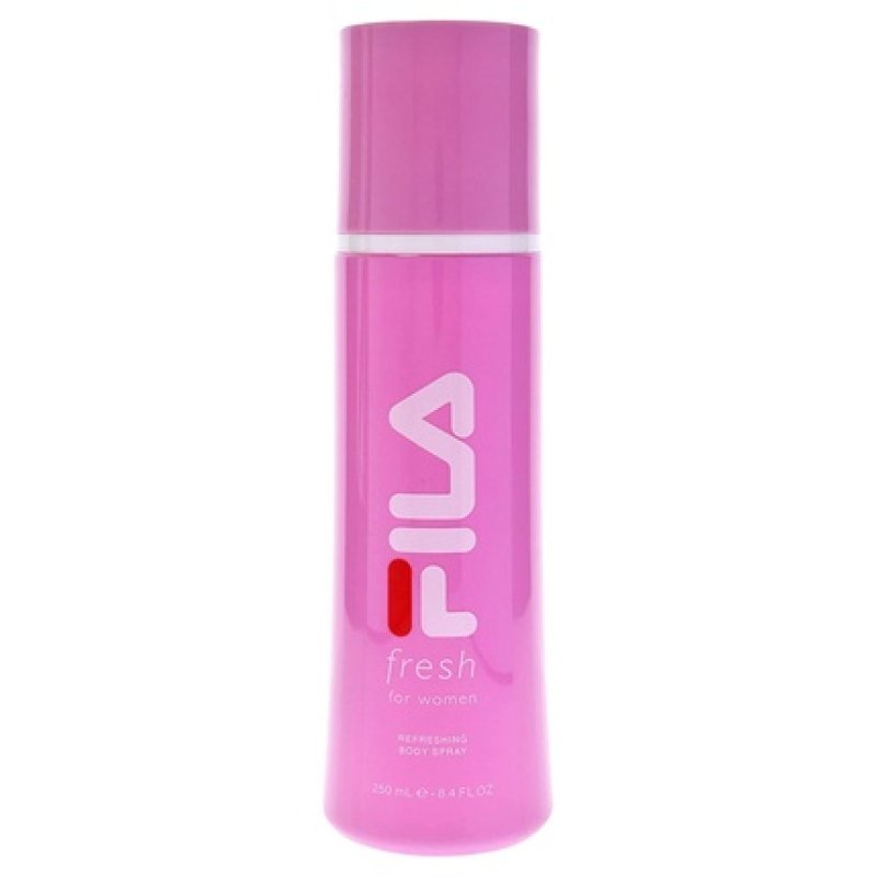 Fila Fresh for Women Intense Refreshing Designer Body Spray Fragrance 8.4oz - Pink Glass Bottle