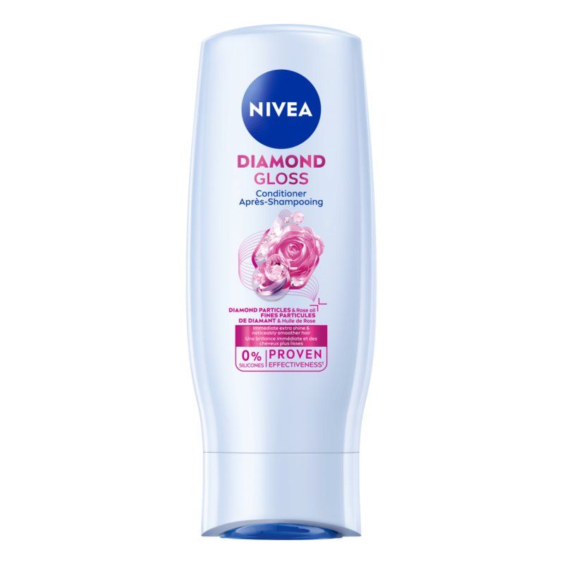 NIVEA Diamond Gloss Après-shampoing non-professionnel 200 ml Femmes