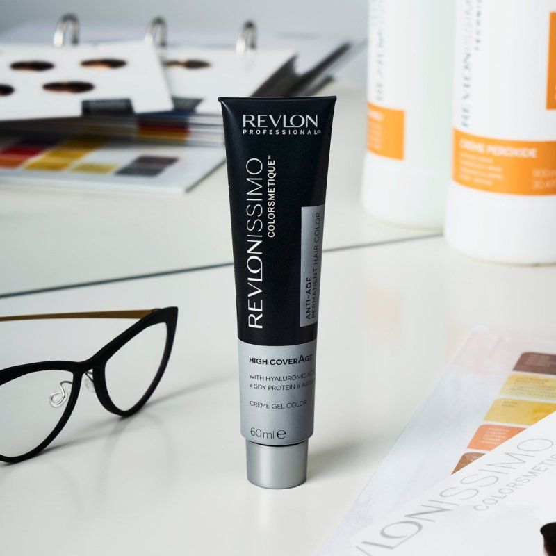 Revlon Professional Revlonissimo Colorsmetique High Coverage Anti-Age Permanent Hair Color 9.23 Very Light Blonde Pearl