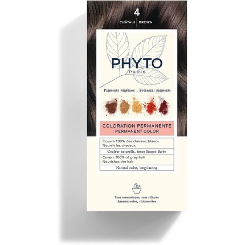 Phyto Color Permanent Color-Treatment Ultra Shine with Botanical Pigments Chestnut L 38/40